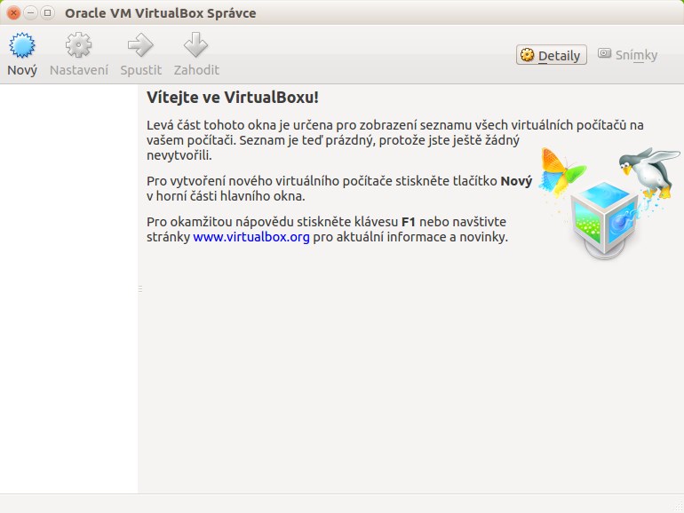 VirtualBox v Linuxu Ubuntu - Základy Linuxu