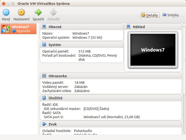 VirtualBox v Linuxu Ubuntu - Základy Linuxu