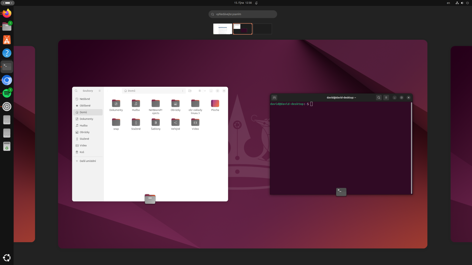 Přehled pracovních ploch v Ubuntu - Základy Linuxu