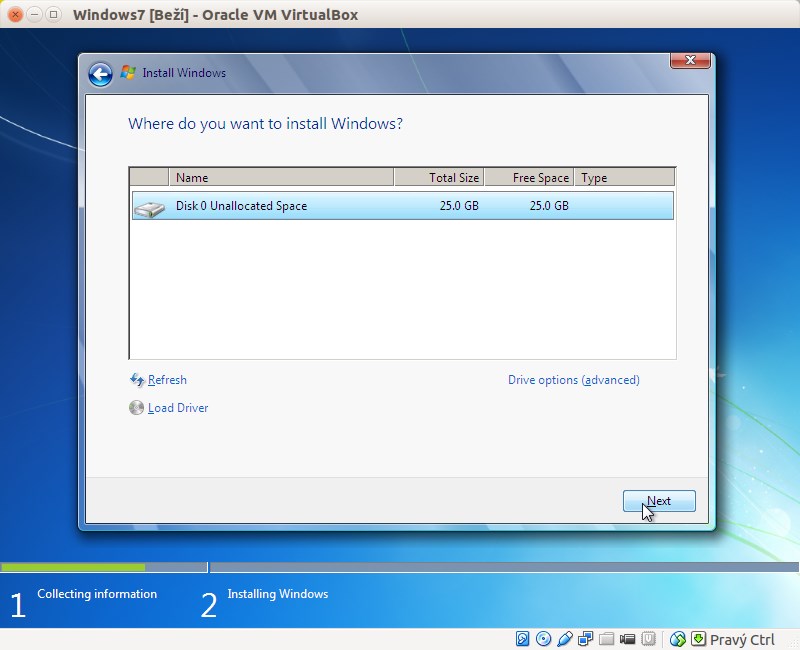 Instalace Windows do VirtualBox - Základy Linuxu