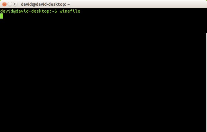 Spuštění winefile přes terminál - Základy Linuxu