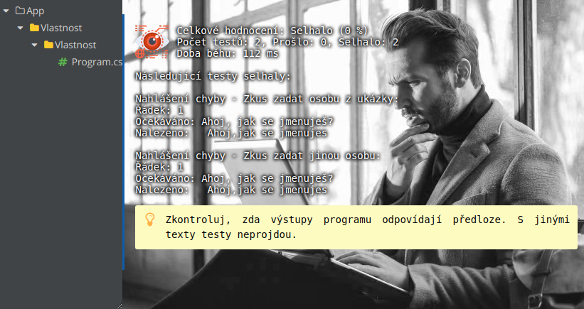 Test neprošel - Další vývojové nástroje pro tvorbu aplikací