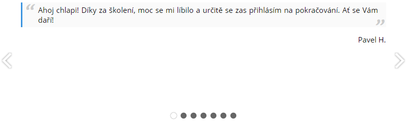 Carousel s jiným nastavením na ITnetwork - Best practices pro návrh softwaru