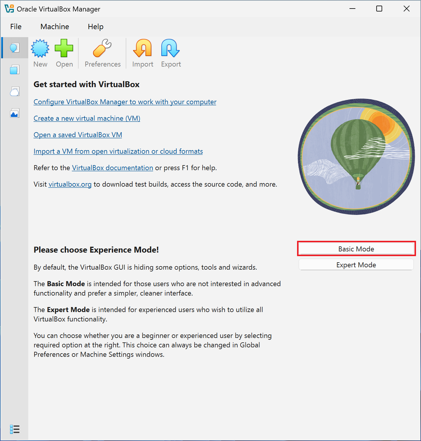 Basic Mode ve Virtual Box - Základy Windows