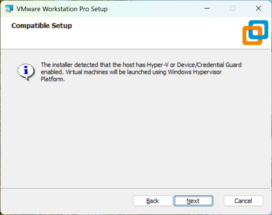 Upozornění na využívání virtualizace - Základy Windows