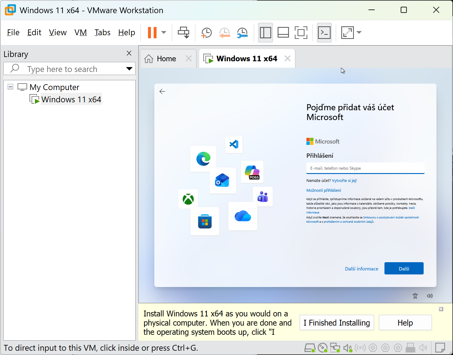 Účet Microsoft při instalaci Windows - Základy Windows