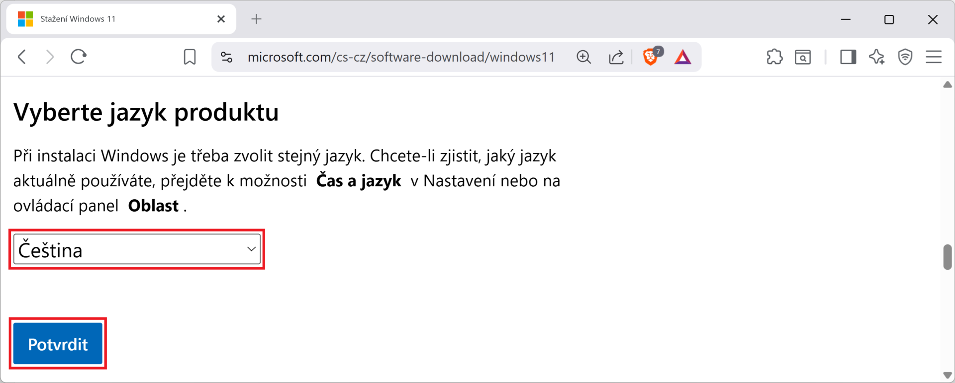Vybrat jazyk Windows - Základy Windows