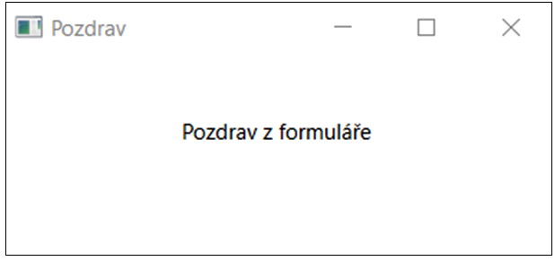 výstup aplikace wpf - WPF - Okenní aplikace v C# .NET