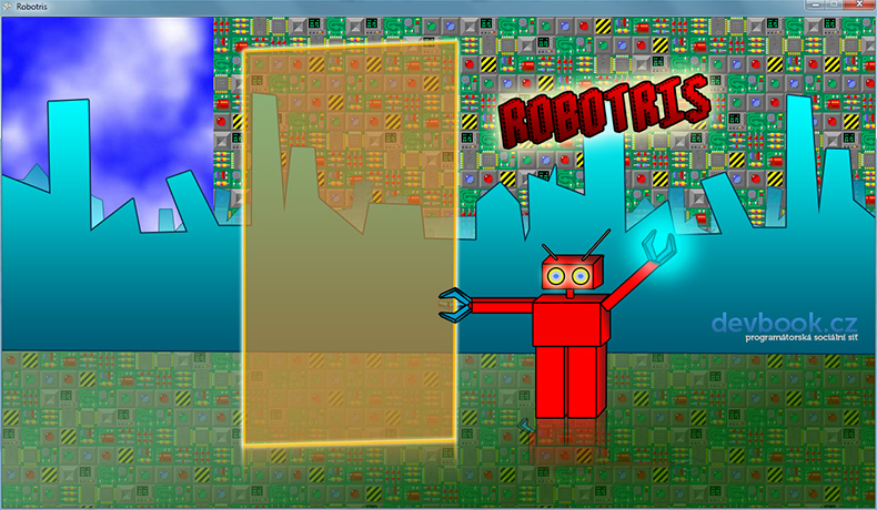 Robotris, ukázková hra v XNA Game Studio - Od nuly k tetrisu v MonoGame