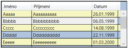 DataGrid v C# .NET WPF - WPF - Okenní aplikace v C# .NET