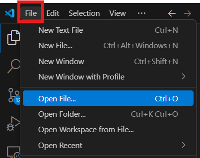 Otevření souboru ve VS Code - Úvod do datové analýzy a obchodního rozhodování