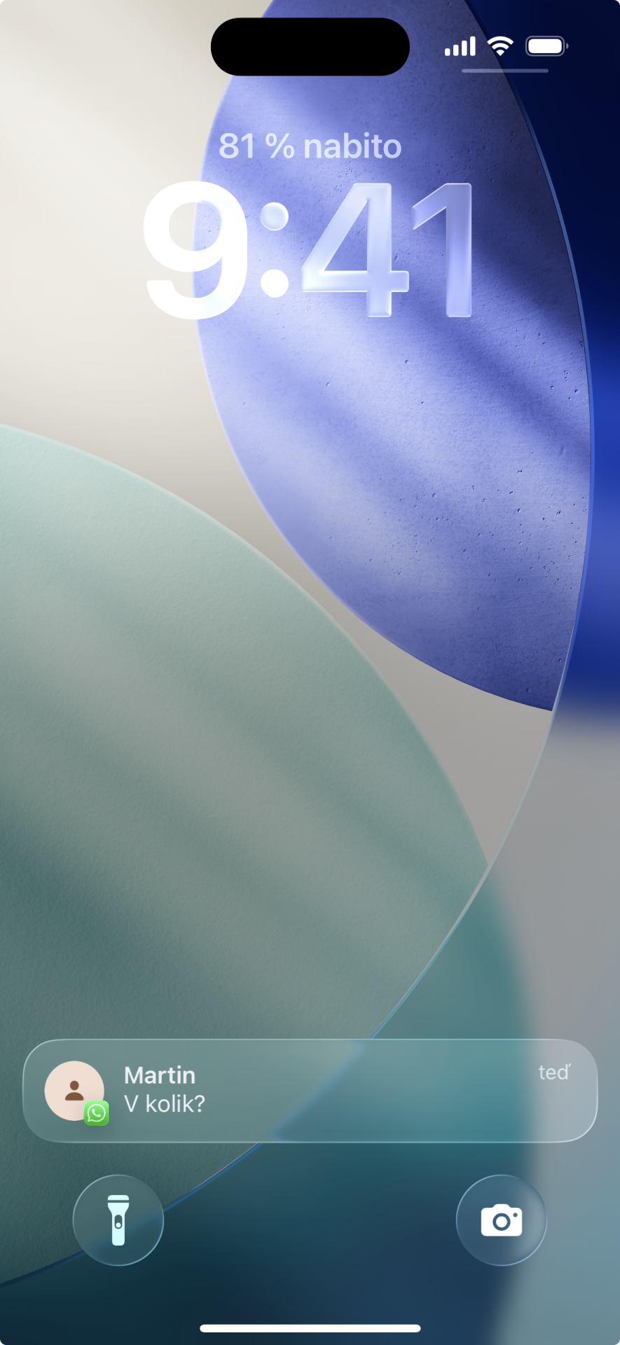 Oznámení nové zprávy na iPhonu - Využívání aplikací na telefonu a tabletu