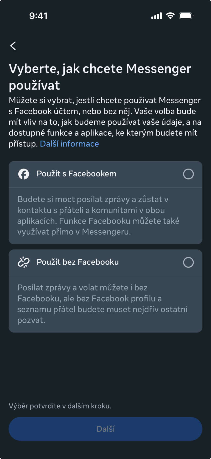 Způsob použití aplikace messenger - Využívání aplikací na telefonu a tabletu
