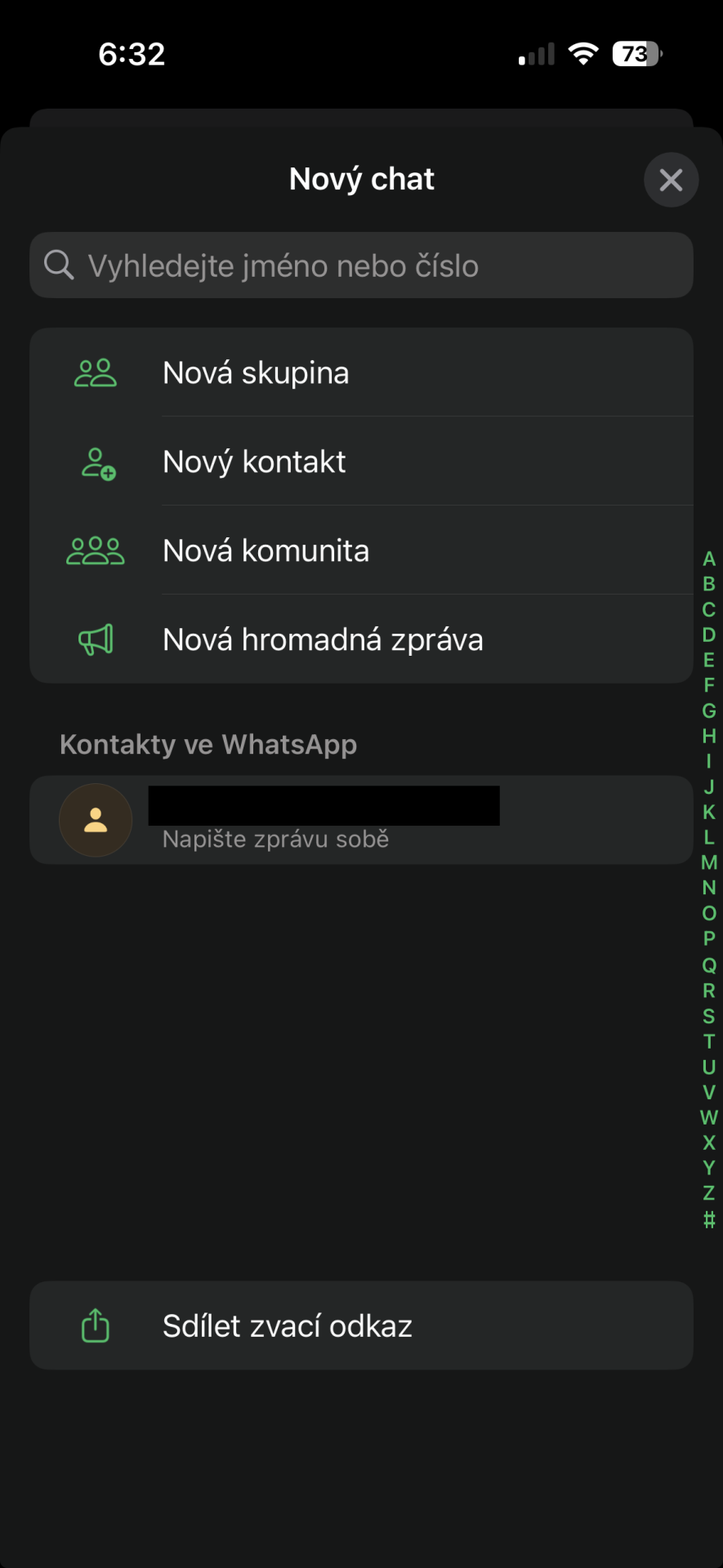 Přidání kontaktu na iPhone - Využívání aplikací na telefonu a tabletu