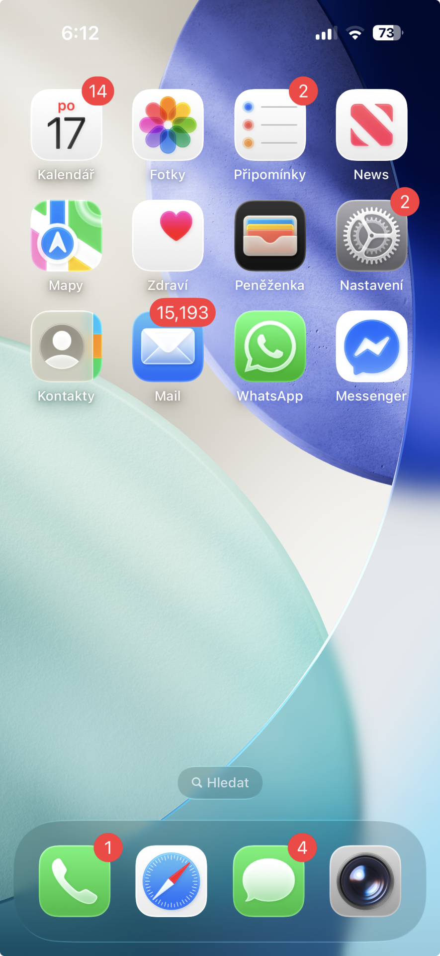 WhatsApp a Messenger na domovské obrazovce na iPhonu - Využívání aplikací na telefonu a tabletu