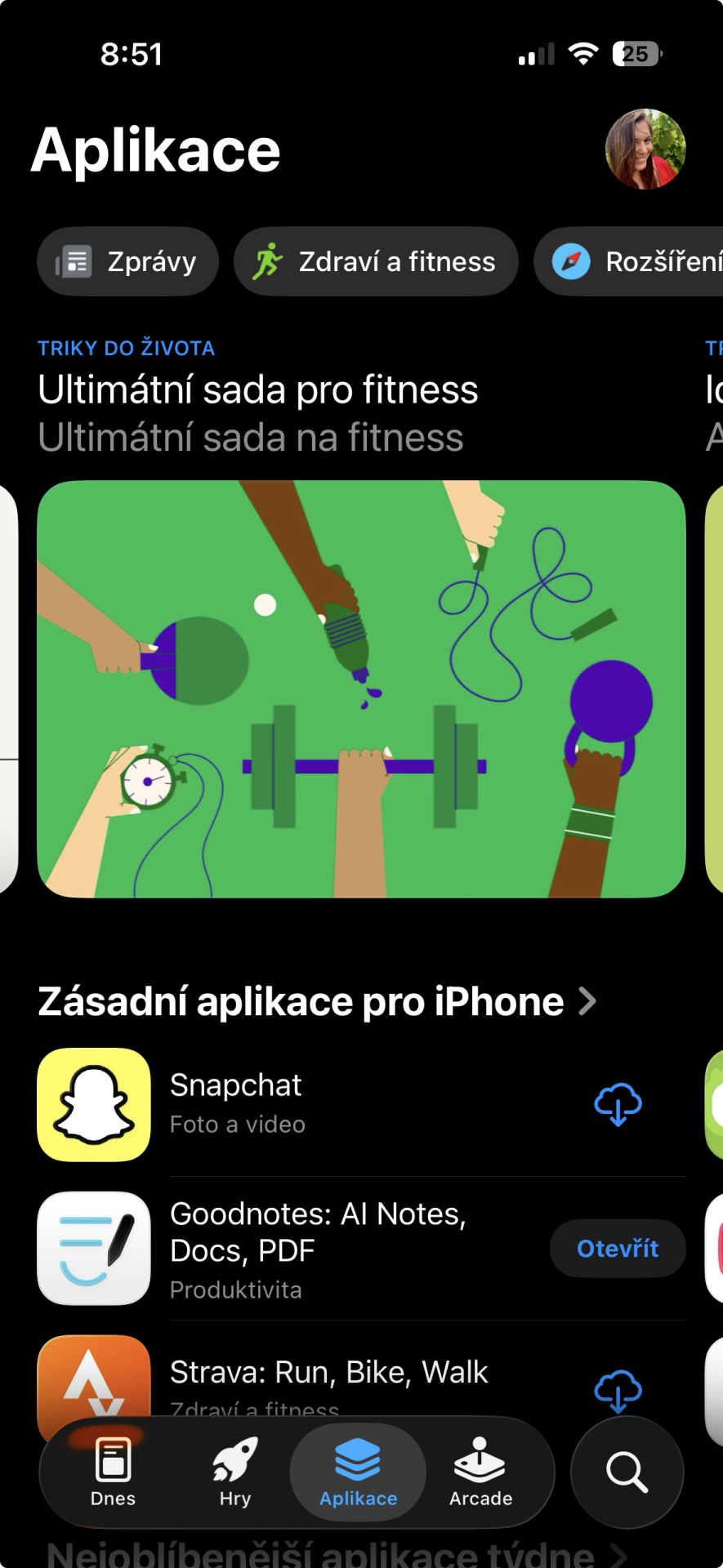 AppStore - Využívání aplikací na telefonu a tabletu