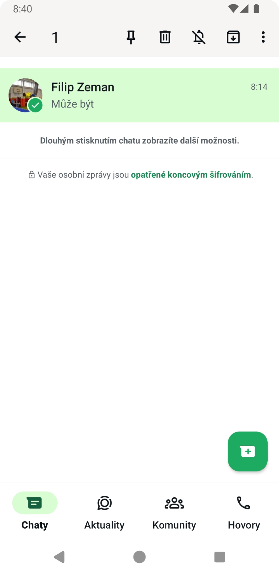 Možnosti konverzace - Využívání aplikací na telefonu a tabletu