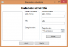 CSV Databáze uživatelů v C# .NET WPF