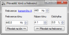 Převaděč tónů a frekvencí v C# .NET