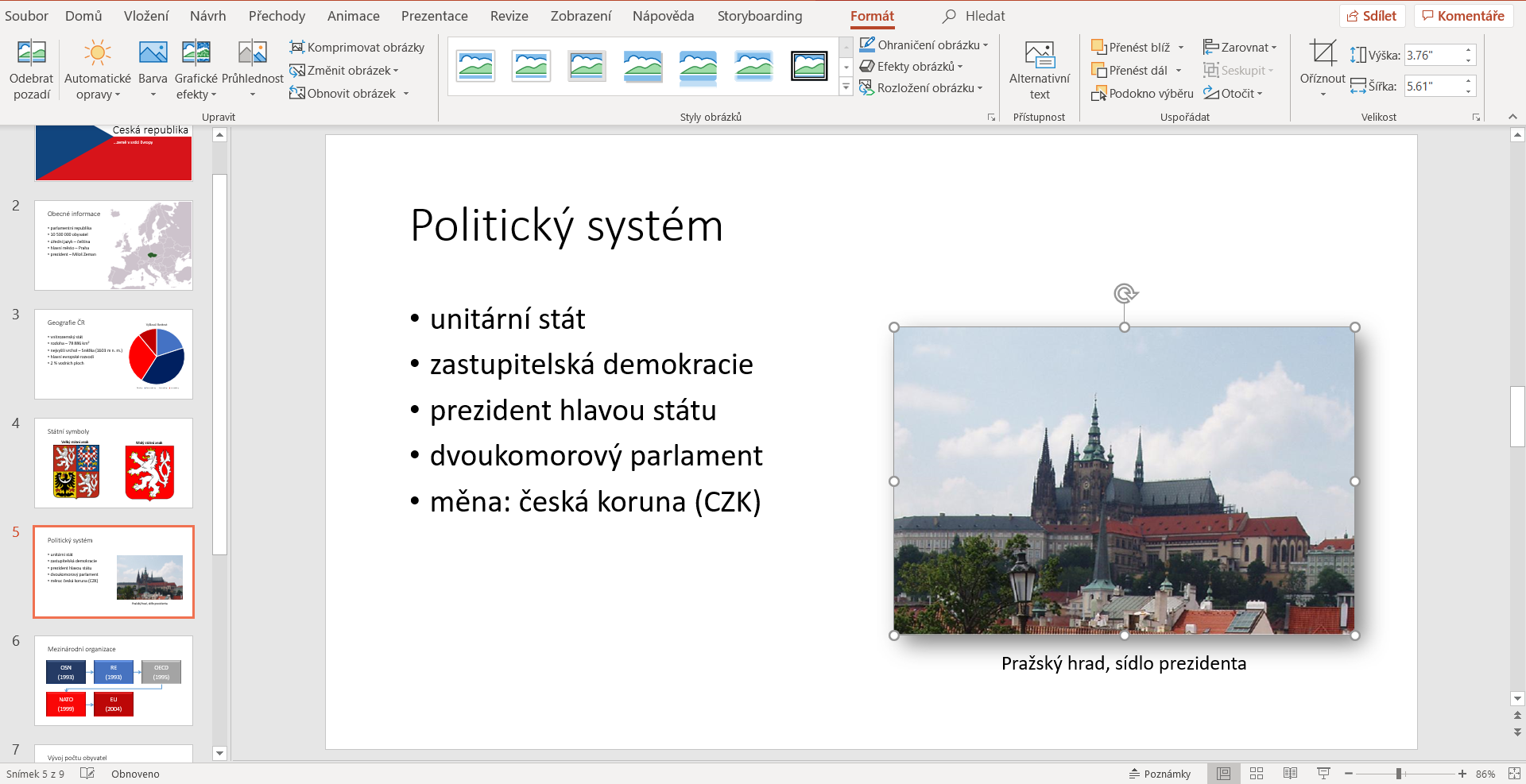 Posunutí obsahu na střed v Microsoft PowerPoint - Základy Microsoft PowerPoint