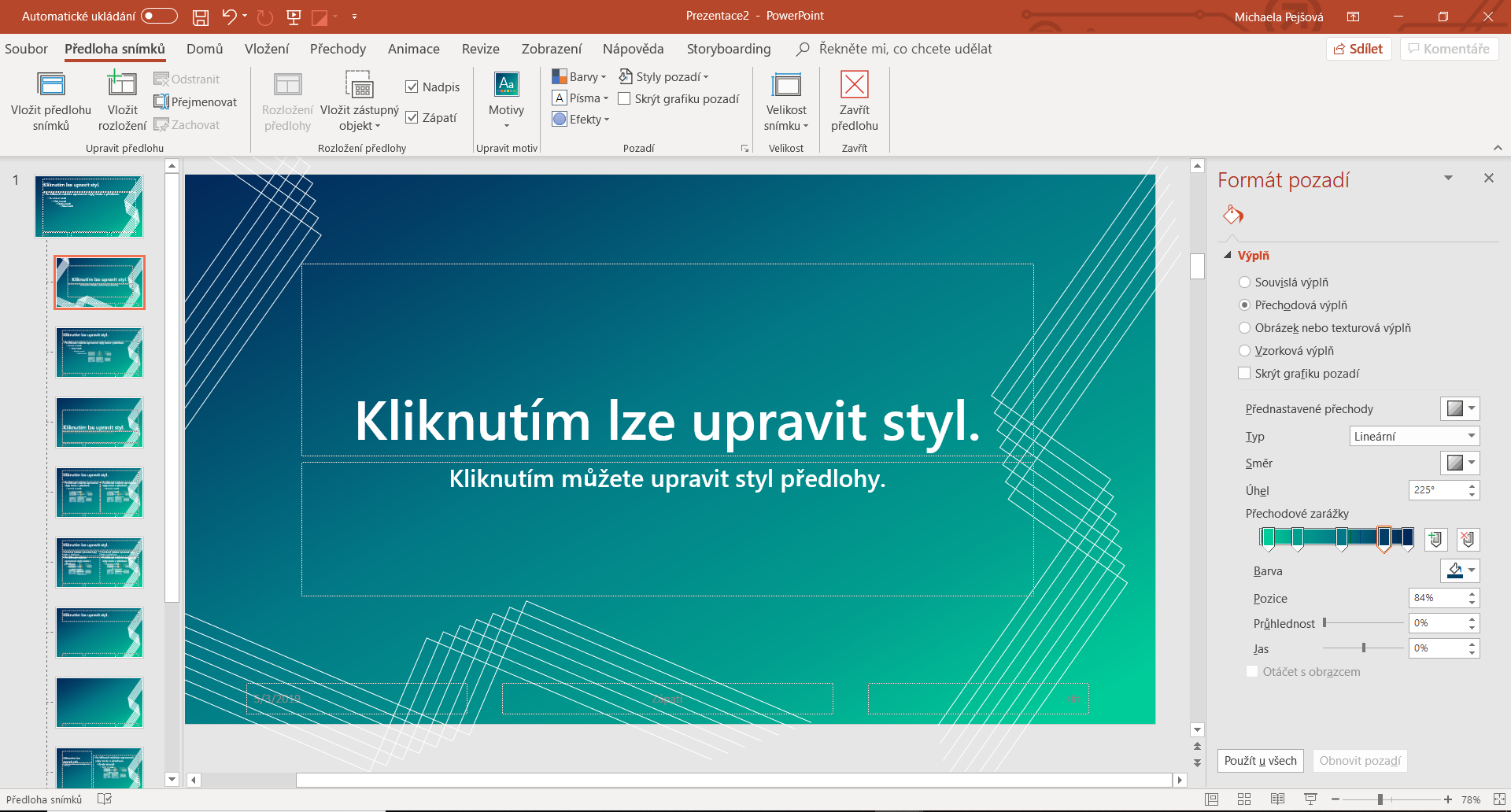 Dokončení ornamentu - Základy Microsoft PowerPoint