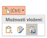 Možnosti vložení obrázku ze schránky do Microsoft PowerPoint - Základy Microsoft PowerPoint