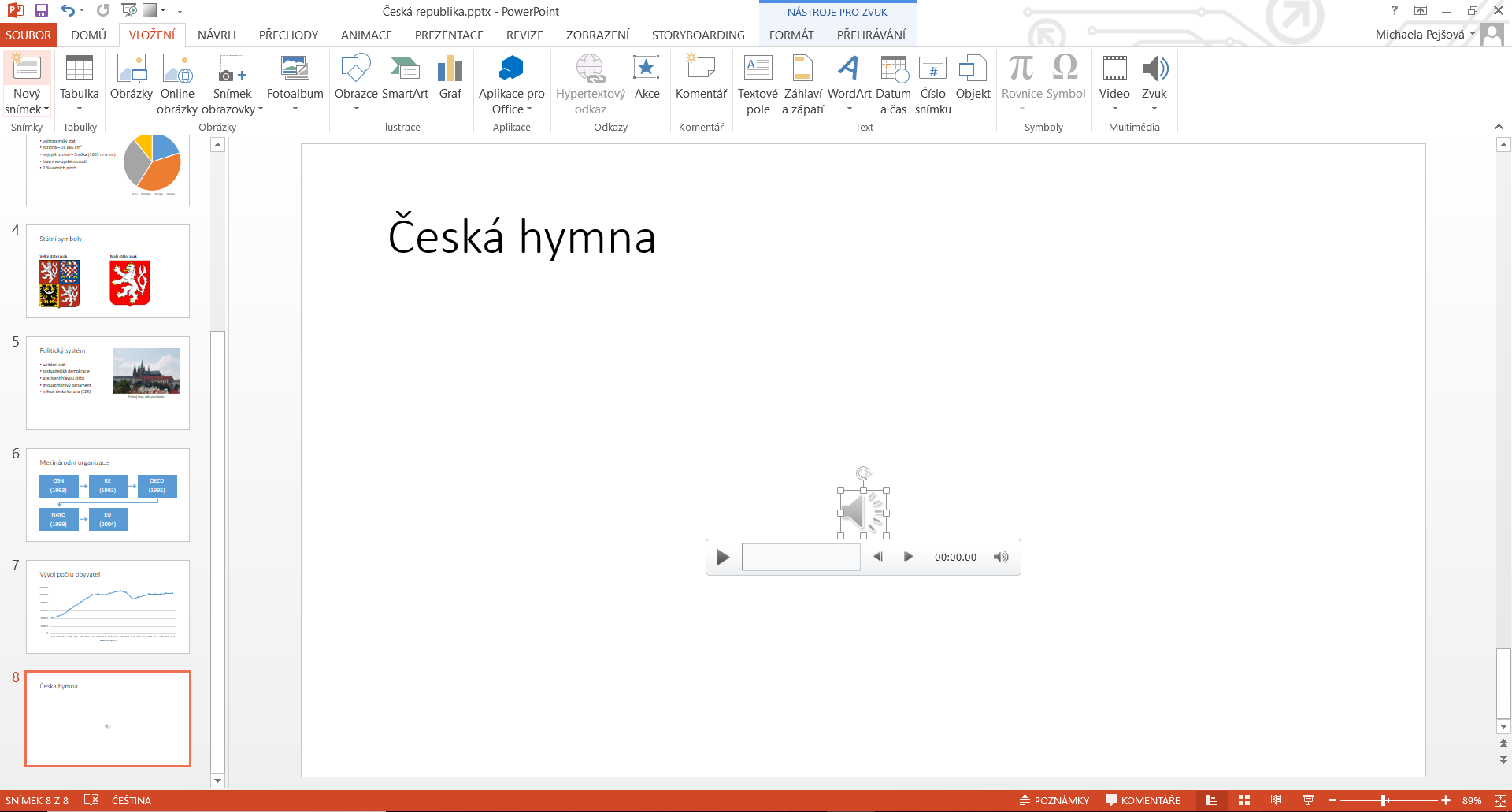 Vložení zvuku do Microsoft PowerPoint prezentace - Základy Microsoft PowerPoint