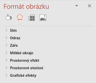 Dialog formát obrázku v Microsoft PowerPoint - Základy Microsoft PowerPoint
