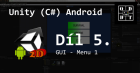 Unity (C#) Android: GUI - menu 1