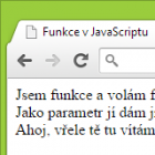 Funkce v JavaScriptu