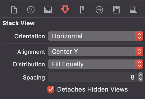 Attributes Inspector v Xcode - macOS - Desktopové aplikace ve Swift