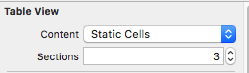Nastavení sekcí statického TableView v Xcode - iOS - Vyvíjíme mobilní aplikace ve Swift