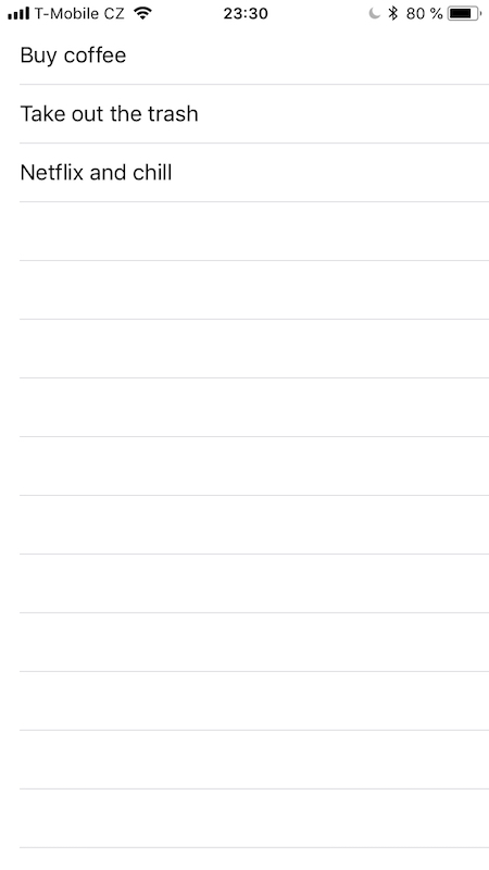 TODO list v Xcode a Swift - iOS - Vyvíjíme mobilní aplikace ve Swift