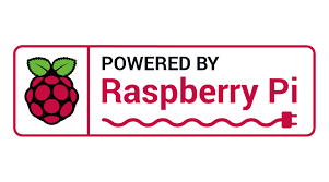 Logo powered by raspberry - Raspberry Pi