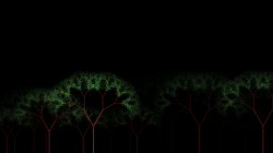 Tree fractal screensaver v C# .NET