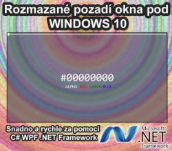 Průhledné okno s Aero Glass efektem v C# .NET WPF - Část 2