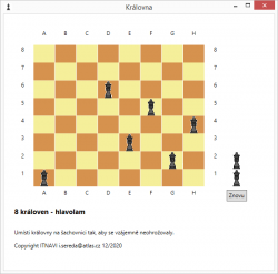 Osm královen v C# .NET WPF