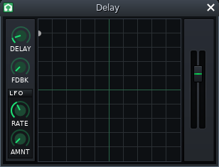 Delay – zpoždění - Tvorba hudby v LMMS