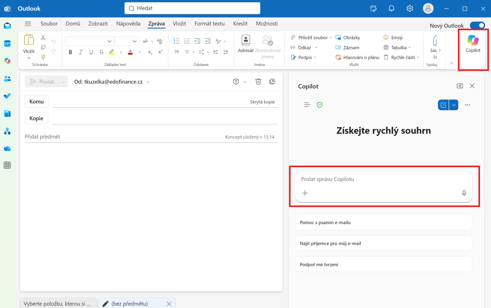 Outlook New – Copilot - Microsoft Outlook