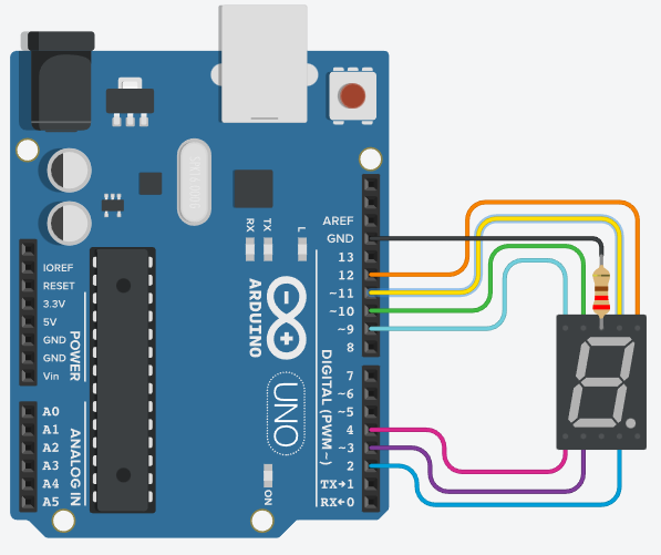 Segmentový displej - Arduino - Hardware