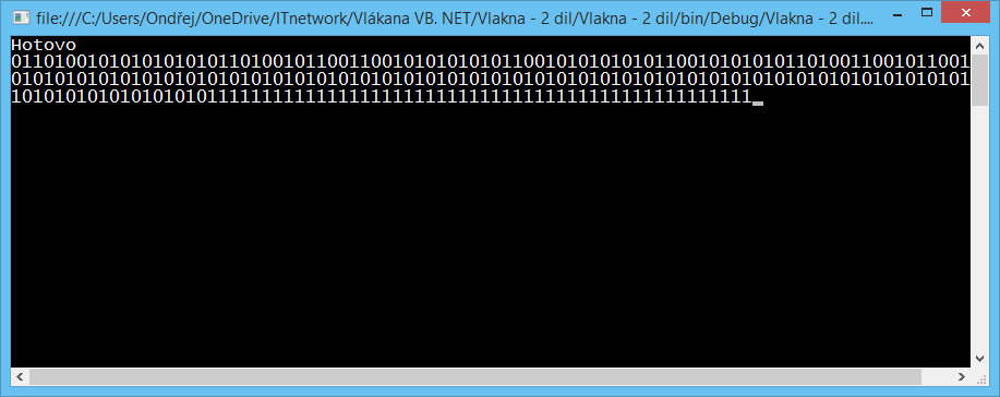 Vícevláknová aplikace ve VB.NET bez Join - Paralelní programování a vícevláknové aplikace v VB.NET