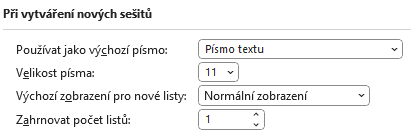 Zobrazení parametrů formátování na kartě Soubor - Základy Microsoft Excel