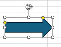 Vložení obrazce šipky do listu - Základy Microsoft Excel