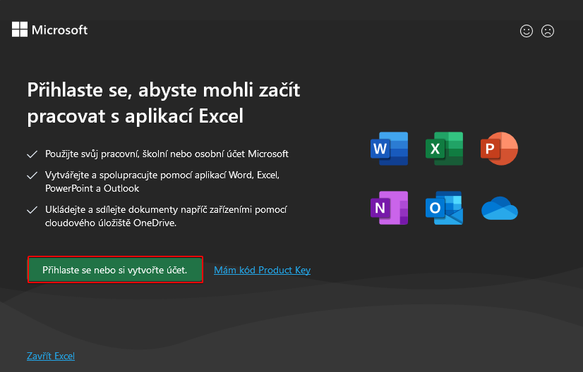 Nové přihlášení Microsoft účtem - Základy Microsoft Excel