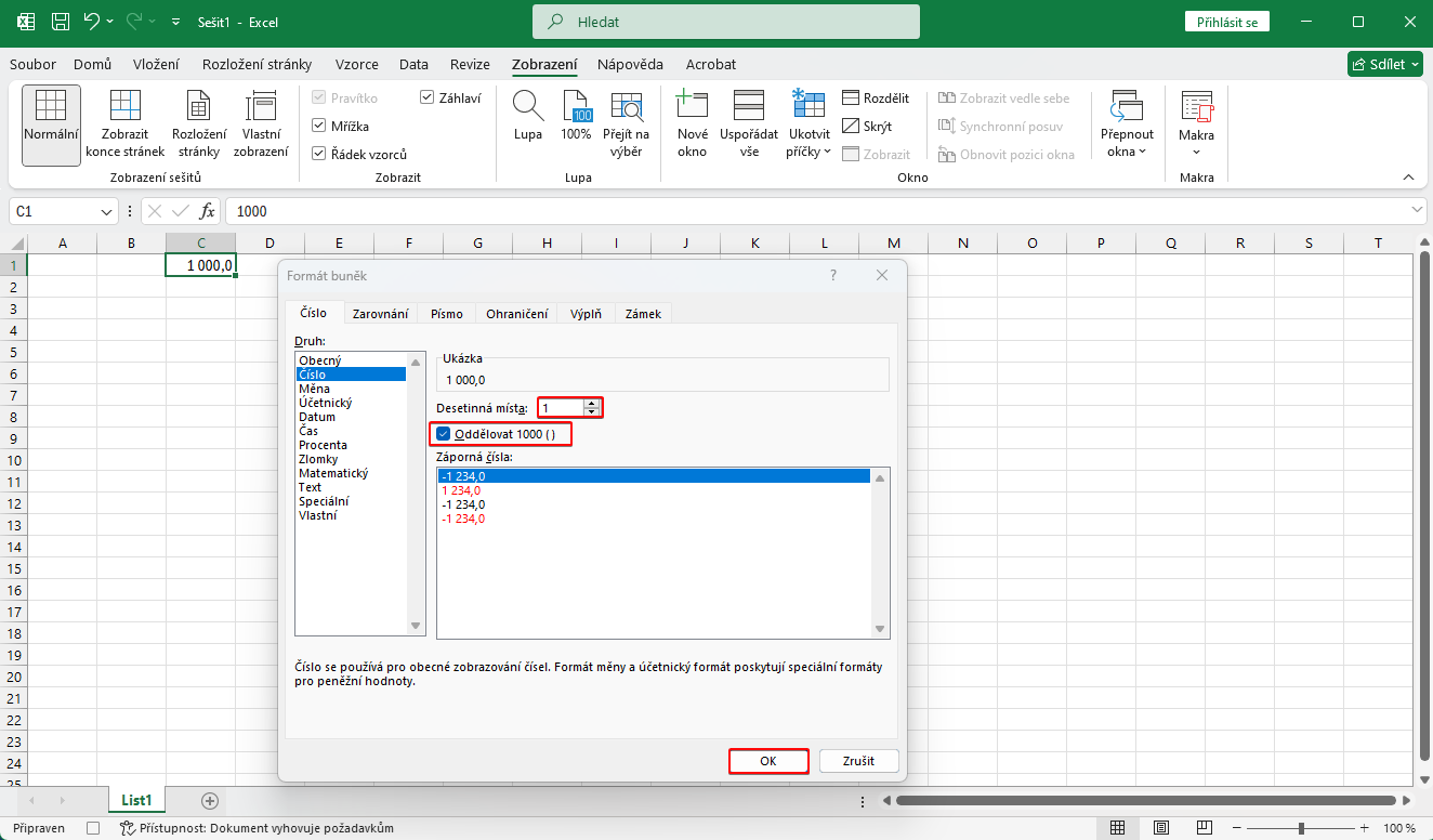 Nastavení formátu čísla se zapnutým nahráváním makra - Microsoft Excel pro pokročilé