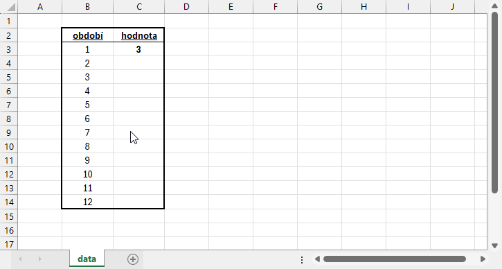 Roztažení pouze vzorce pomocí fill handle - Microsoft Excel pro pokročilé