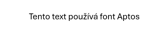 Text napsaný fontem Aptos - Základy Microsoft Word a Copilot