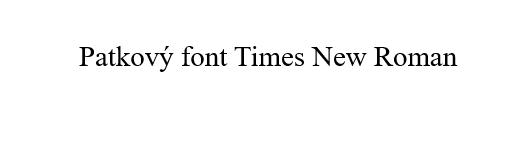Ukázka textu s použitým fontem Times New Roman - Základy Microsoft Word a Copilot