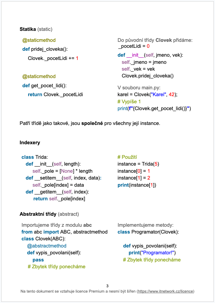 Objektově orientované programování v Pythonu