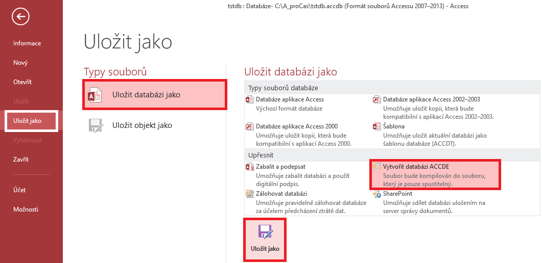 Microsoft Access pro pokročilé